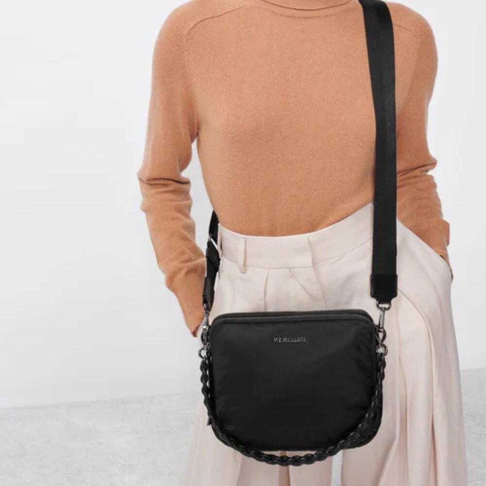 MZ Wallace Bowery Crossbody black $245 - Picture 4 of 12